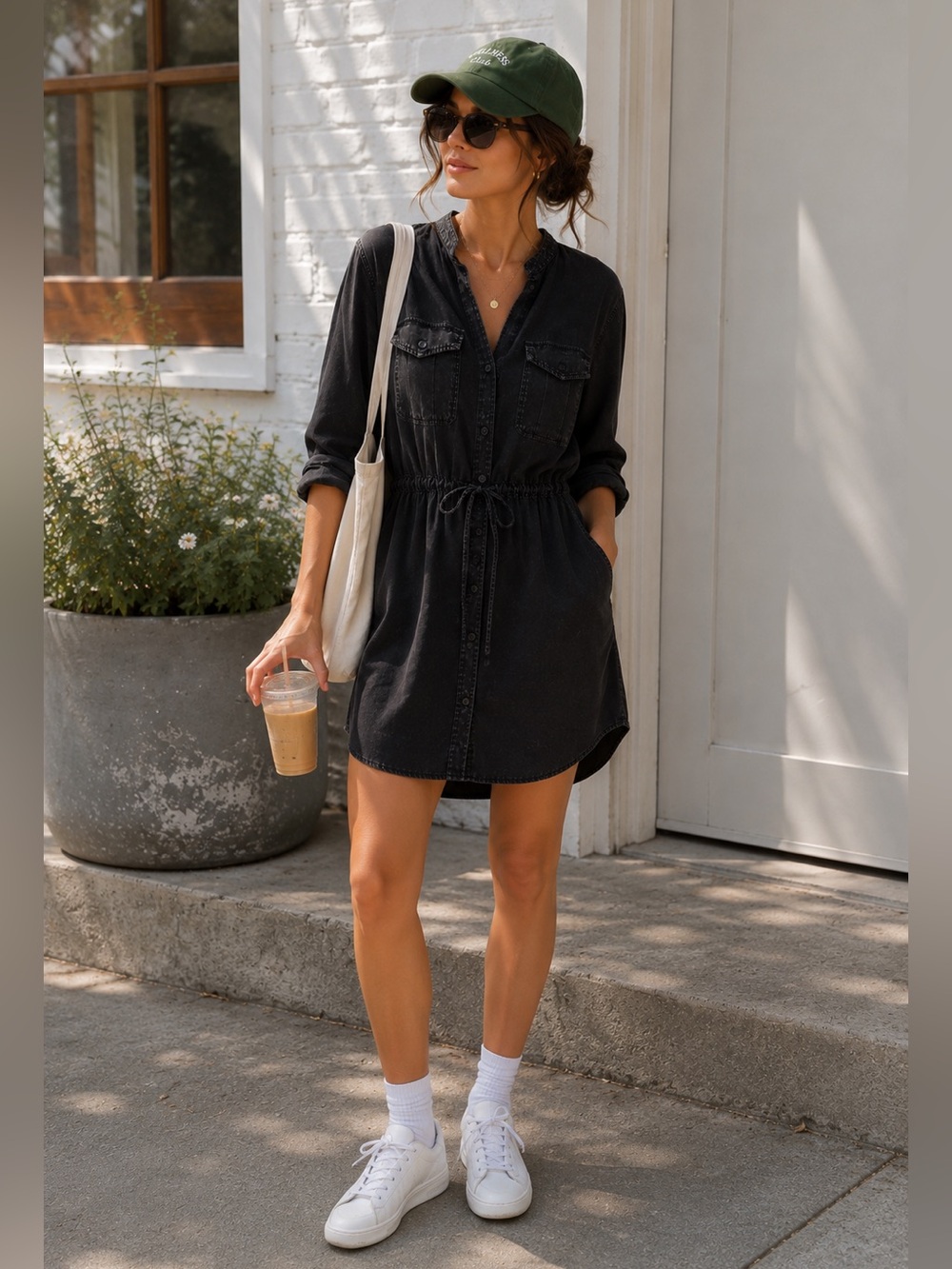 Bella Dahl Black Tencel Shirt Dress / Tunic 🖤✨ size S